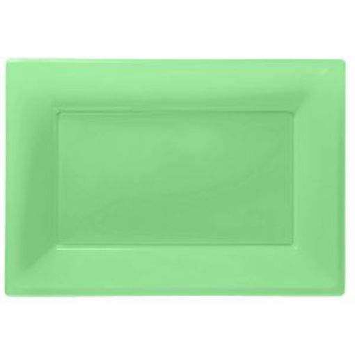 Picture of SERVING PLATTERS KIWI GREEN - 3PK 23X32CM